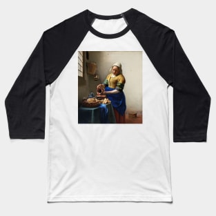 Het melkmeisje, Johannes Vermeer Baseball T-Shirt